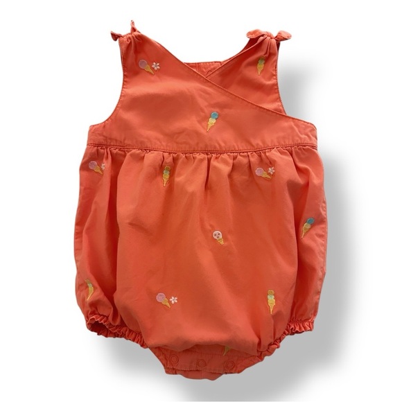 Gymboree Other - Gymboree | Ice Cream Bubble Romper (6-12 mos) 🍦